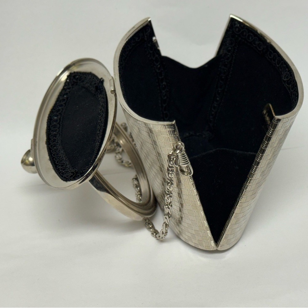 Sasha New York silver tone Evening Bag EUC - Picture 10 of 13